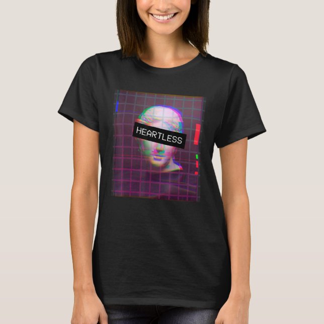 Camiseta Estética Vaporwave Sem Coração David Statue Eboy E (Frente)