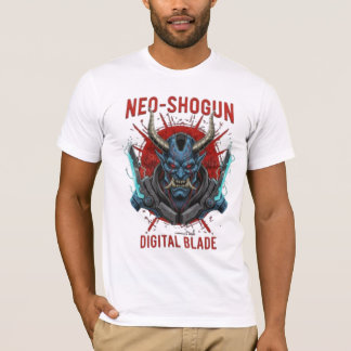 Camiseta Estética Vermelha e Preta Design de Cabeça Cyberpu