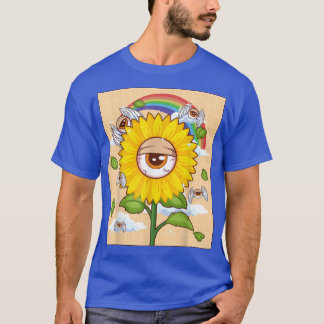 Camiseta Estética Weirdcore Kawaii Sunflower Eye Wingy