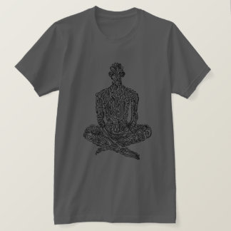 Camiseta Estético ascético (carvão vegetal com preto)