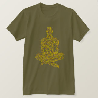 Camiseta Estético ascético (exército com amarelo)