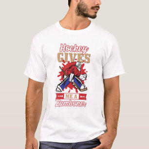 Camiseta Estético De Hóquei No Gelo Do Treinador De Hóqu