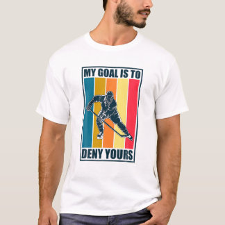 Camiseta Estético De Hóquei No Gelo Do Treinador De Hóquei