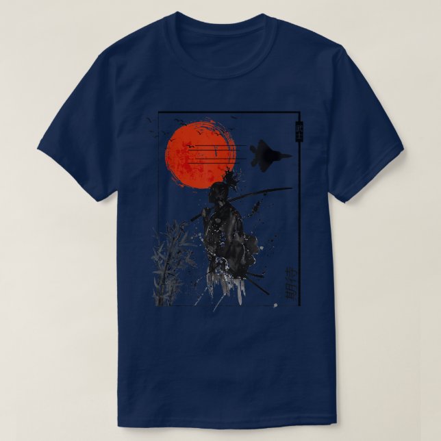 Camiseta Estético Japão Samurai Coreano Vaporwave Clothes S (Frente do Design)