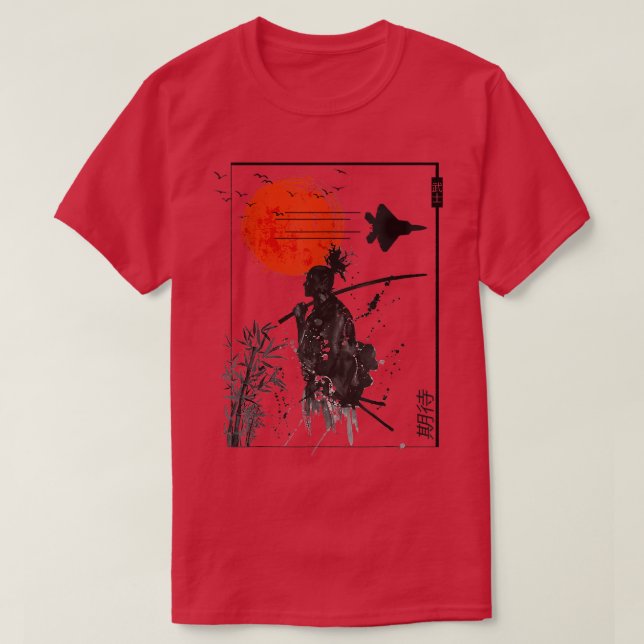 Camiseta Estético Japão Samurai Coreano Vaporwave Clothes S (Frente do Design)