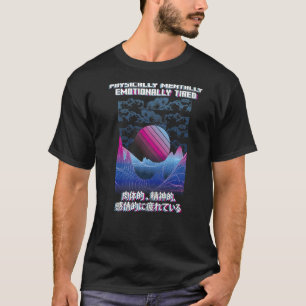 Camiseta Estético Japonês E Gi De Vaporwave Fisicamente Can