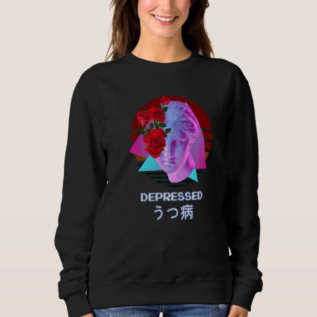 Camiseta Estético Vaporwave deprimido (Frente)