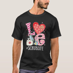 Camiseta Estetoscópio Cardíaco Bonito Enfermeiro De Vida 