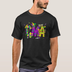 Camiseta Estetoscópio CMA Life Enfermeira Mardi Gras Carnav