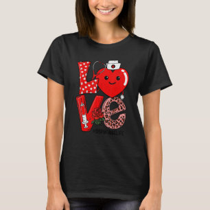 Camiseta Estetoscópio Coração de Amor Fofo DSP Vida de Enfe