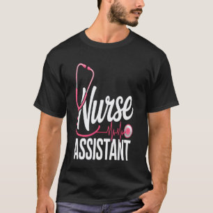 Camiseta Estetoscópio de Auxiliar de Enfermagem Batimento C