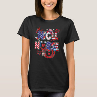 Camiseta Estetoscópio de Enfermeira Nicu 4 De Julho Enferma