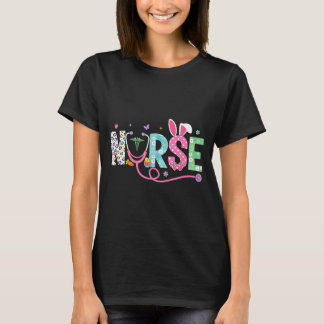 Camiseta Estetoscópio de Orelhas de Coelhinho de Enfermeira