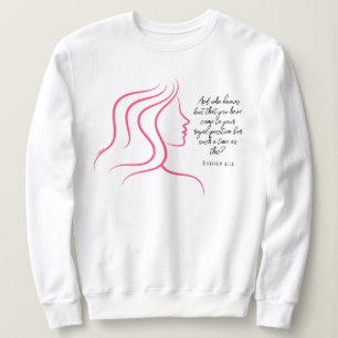 Camiseta Esther 4:14 Bíblia de script - Silhueta rosa versá
