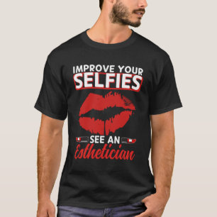 Camiseta Estheticista Selifa Lábios Estéticos Beleza Cosme