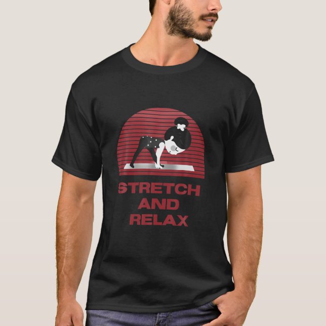 Camiseta Esticar E Relaxar. Exercício. (Frente)
