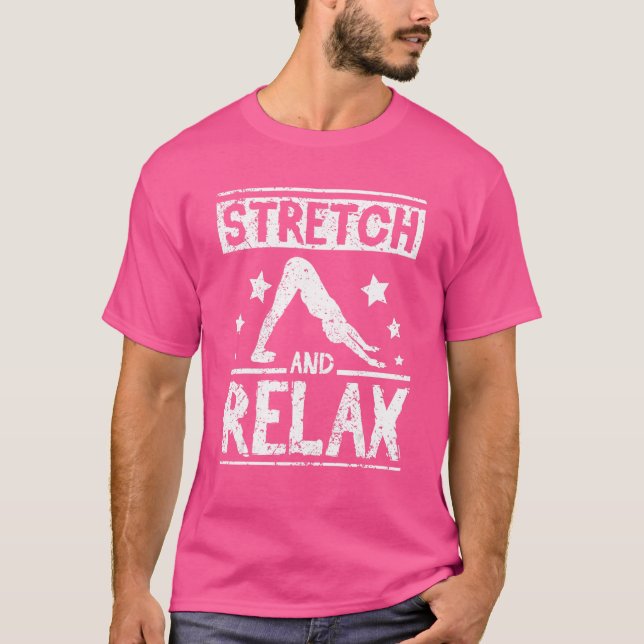 Camiseta Esticar e Relaxar Yoga (Frente)