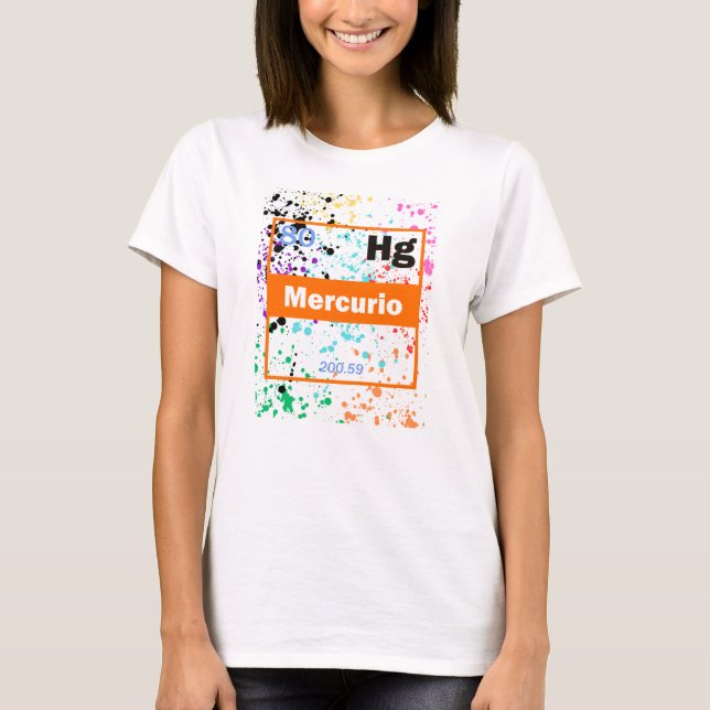 Camiseta Estilhaço de Metal Líquido (Frente)