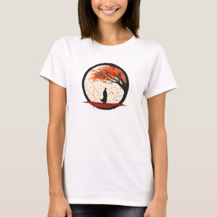 Camiseta Estilidade Círculo Zen Folhas de outono