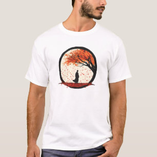 Camiseta Estilidade Círculo Zen Folhas de outono