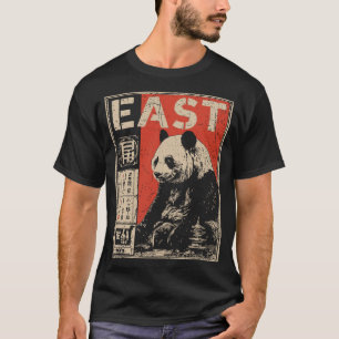 Camiseta Estilidade Oriental - Estudo Panda com Ideograma