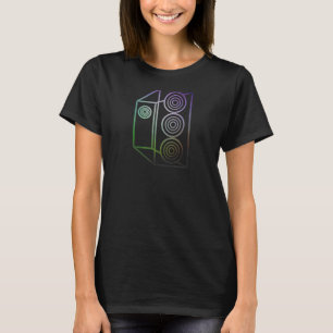 Camiseta Estilização De Gabinete Rgb Um Computador De Jogos