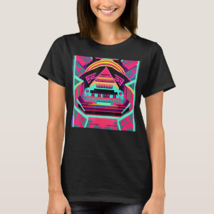Camiseta Estilo 80 s Temas do Carro Retroativo para homens