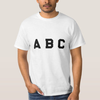 Camiseta  Estilo ABC