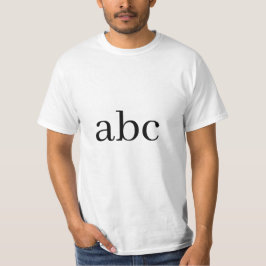 Camiseta Estilo ABC