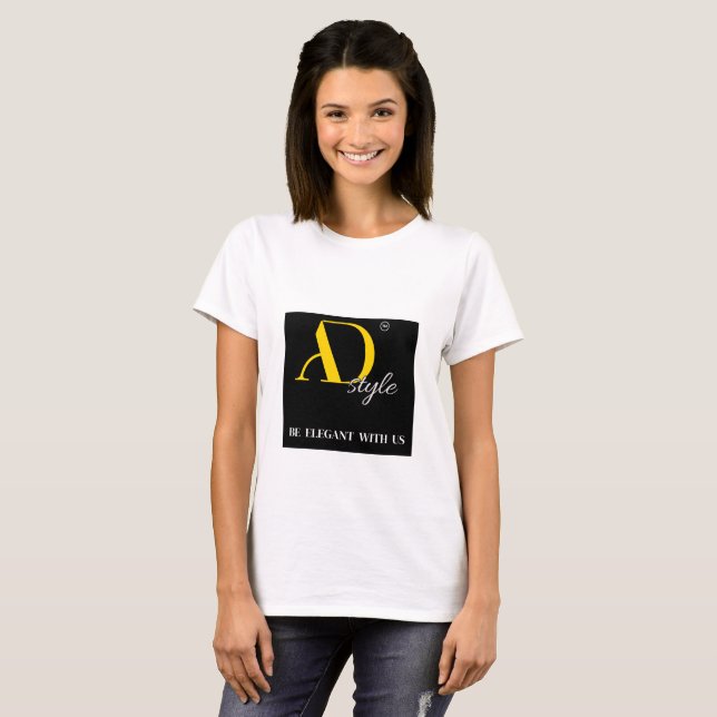 Camiseta Estilo AD – Seja Elegante Conosco | Declaração de  (Frente Completa)