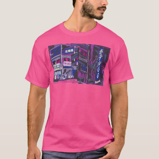 Camiseta Estilo Aestetico de Arte Vaporwave Cyberpunks