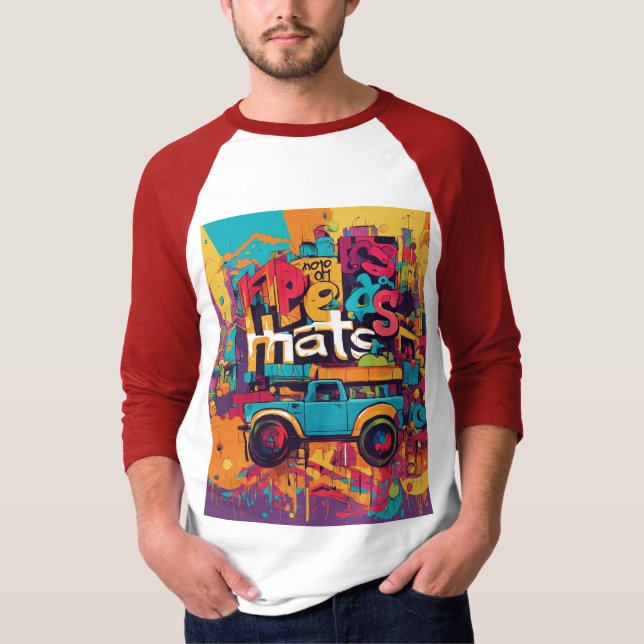 Camiseta Estilo Afrobeats da Tipografia Tentacle (Frente)