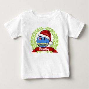 Camiseta Estilo alegre do Natal da bandeira de Aruba