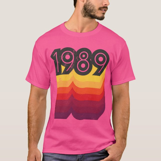 Camiseta Estilo anos 80 1989 vintage (Frente)