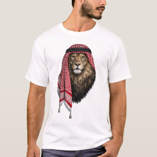 Camiseta Estilo Árabe Leão Real – Design Cultural