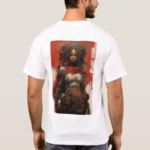Camiseta Estilo artístico dos guerreiros africanos por Ashl