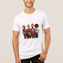 Estilo: Bella+Canvas - Camisa-T com três misturas