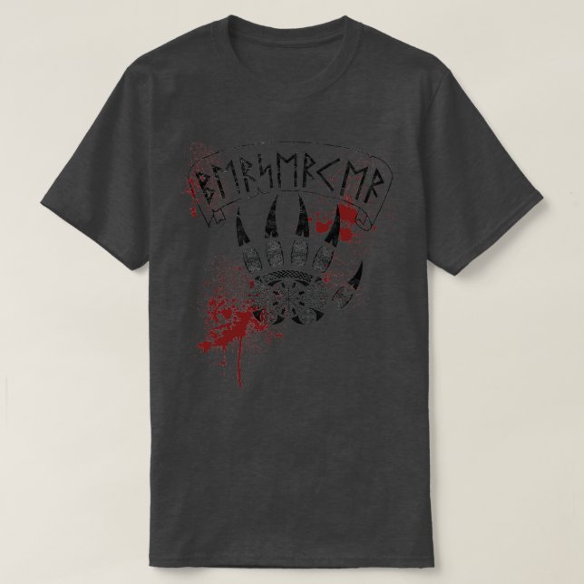 Camiseta estilo Berserk Viking (Frente do Design)