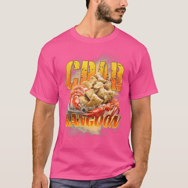 Camiseta Estilo Bootleg Caranguejo Rangoon Engraçado Rap Bo (Frente)
