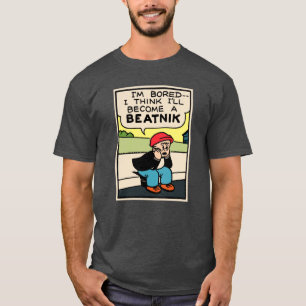 Camiseta Estilo Bored Beatnik Sluggo Vintage Retro Pop Art