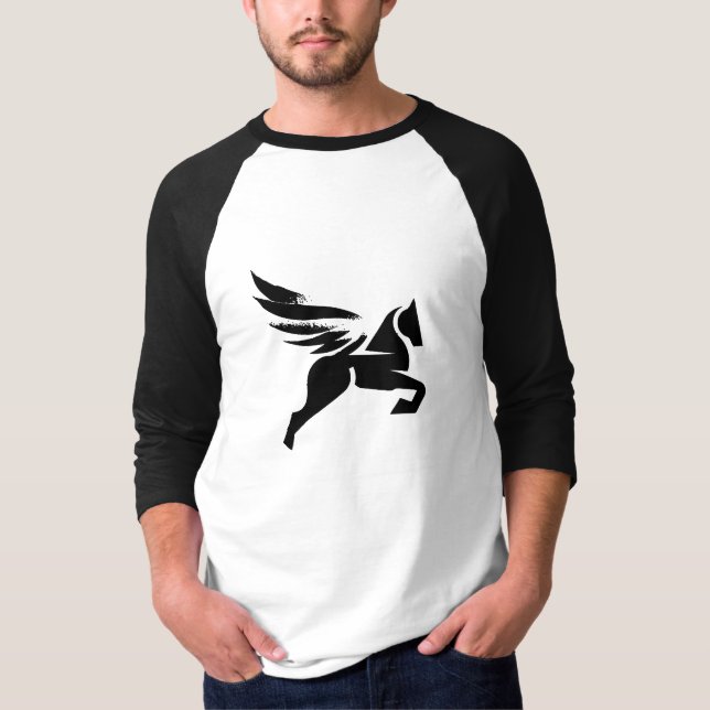 Camiseta estilo cavalo Pegasus unicorn (Frente)