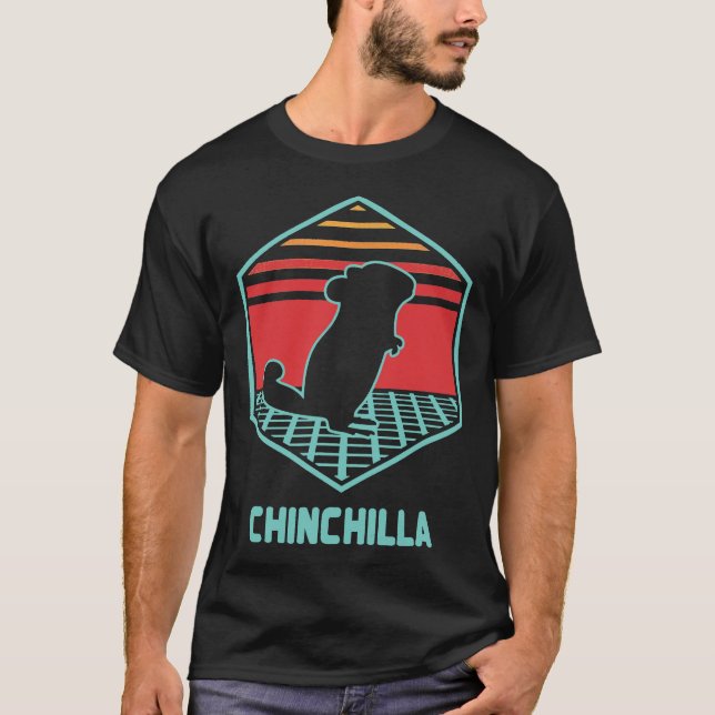 Camiseta Estilo Chinchilla Retro Vintage 80s (Frente)