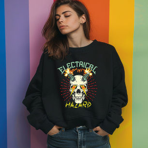 Camiseta Estilo Chocante: Camisa-T de Risco Elétrico