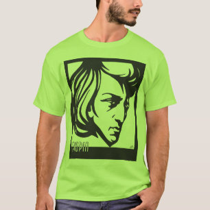 Camiseta Estilo Chopin do art deco