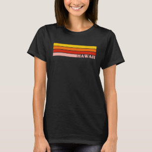 Camiseta Estilo Colorido do Havaí 70s Estilos Retroativos