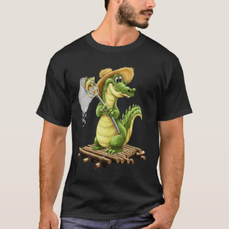 Camiseta Estilo Crocodilo de Almoço