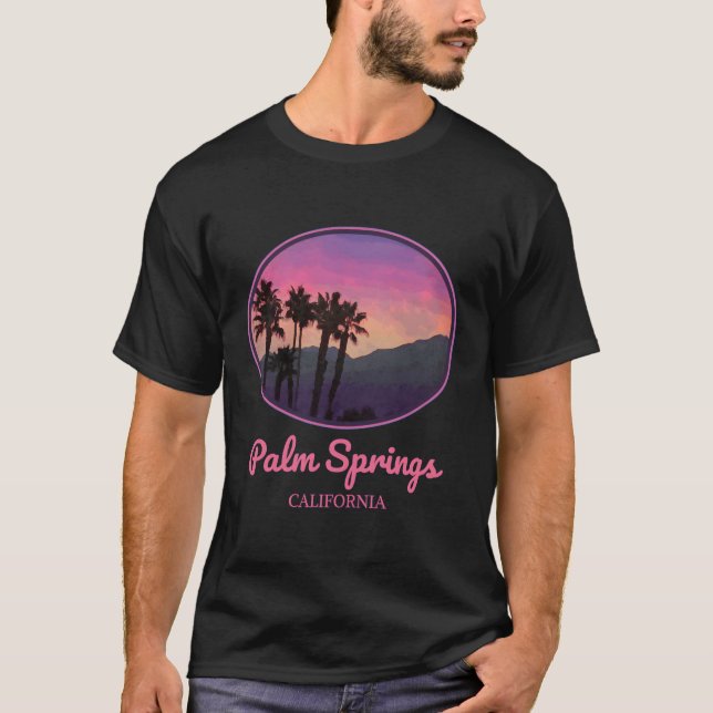 Camiseta Estilo da Califórnia Primaveras Palm (Frente)
