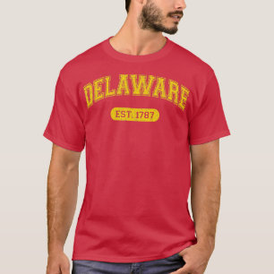 Camiseta Estilo da Escola Retroativa Delaware 1787 Distante