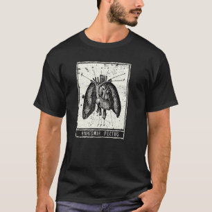 Camiseta Estilo Da Placa Tarot Anatomia De Vintagem Do Tóra