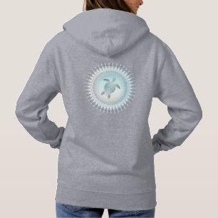 Camiseta Estilo da praia da mandala da tartaruga de mar